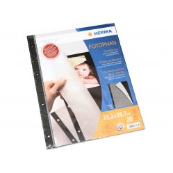 Herma Karton z nakładką pergaminową - czarny 230x297mm. 10szt (7577)