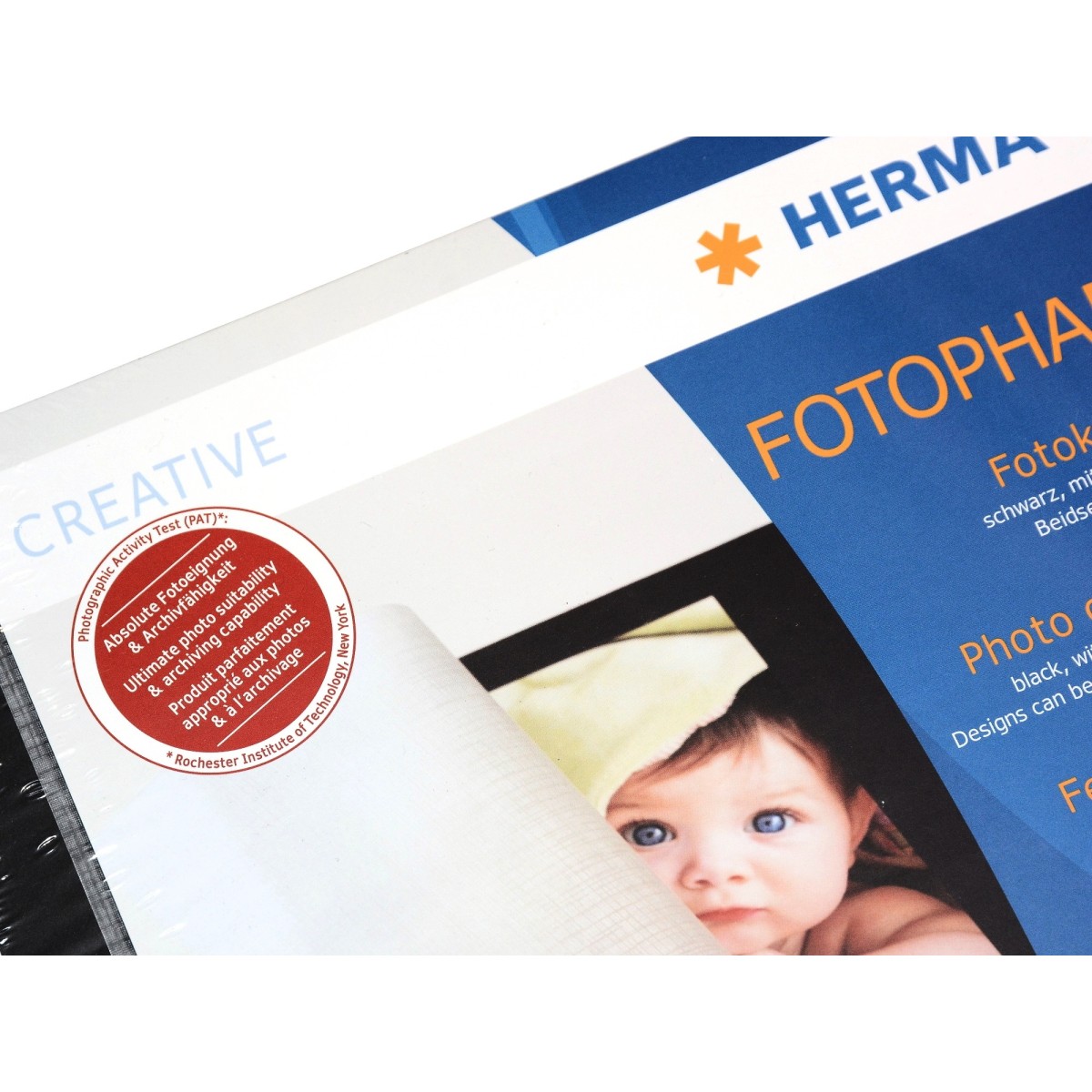 Herma Karton z nakładką pergaminową - czarny 230x297mm. 10szt (7577)