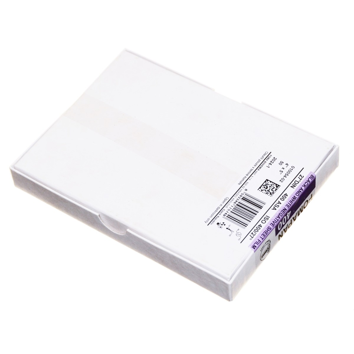 Foma Fomapan 400 format 4x5" 10,2x12,7 cm. 50szt. film klisza B&W