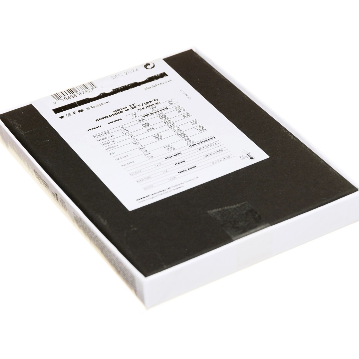 Ilford FP4 125 4x5"/25 błona cięta do portretu aktu ślubu pejzażu