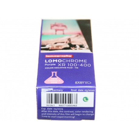 Lomography Lomochrome Purple Chrome XR 100-400 Pocket 110 efektowy