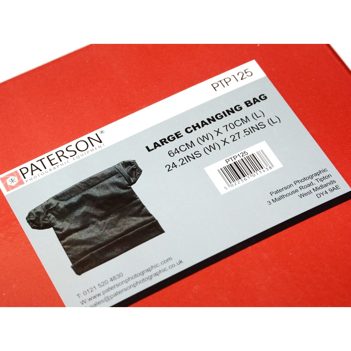 Paterson Rękaw, worek ciemniowy 64x70cm (PTP125) do koreksu aparatu