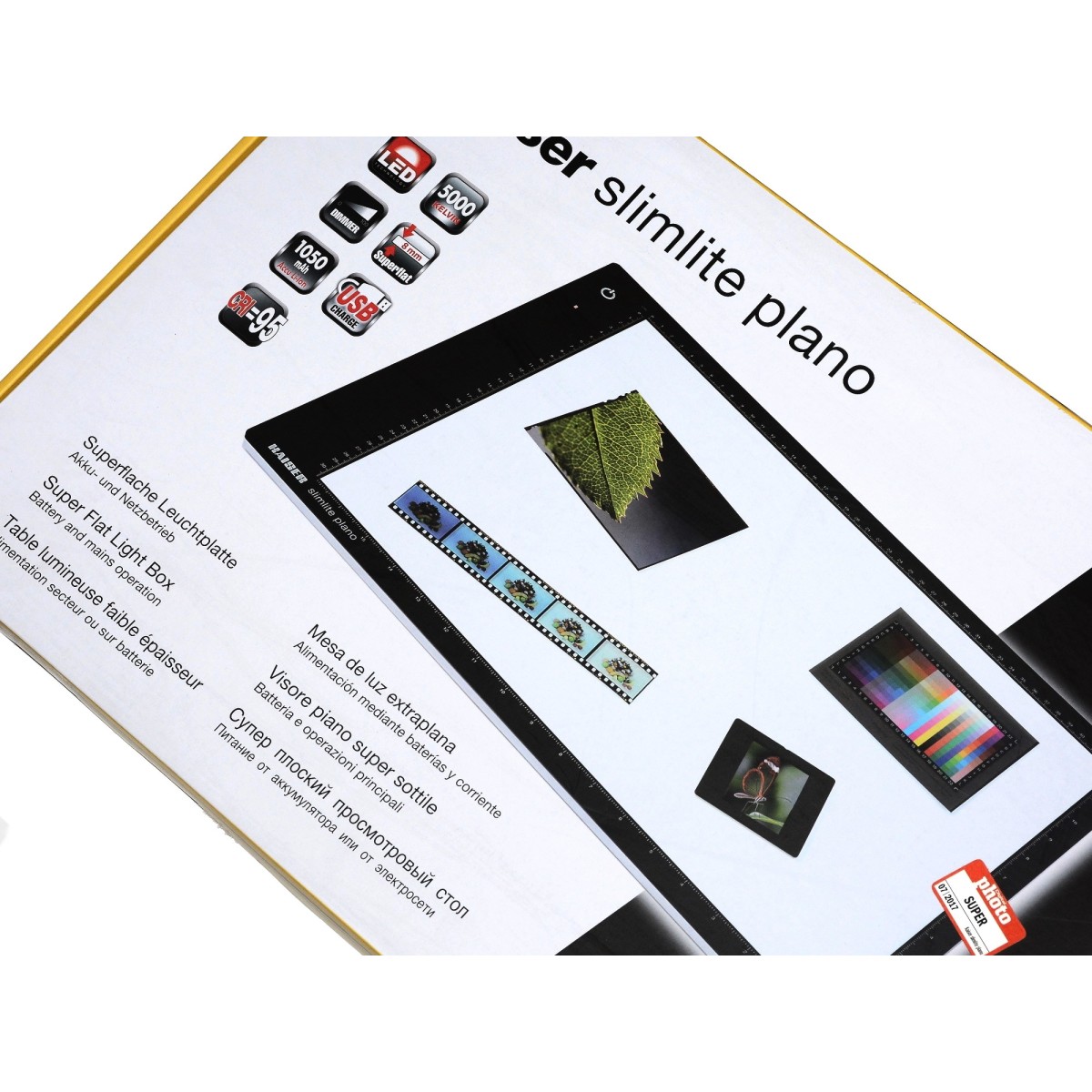 Kaiser Plano Podświetlarka LED do slajdów filmów i klisz: 42x31 cm.