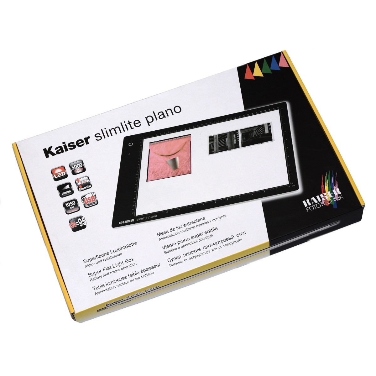 Kaiser Plano Podświetlarka LED do slajdów klisz filmów: 32x22cm - 2454