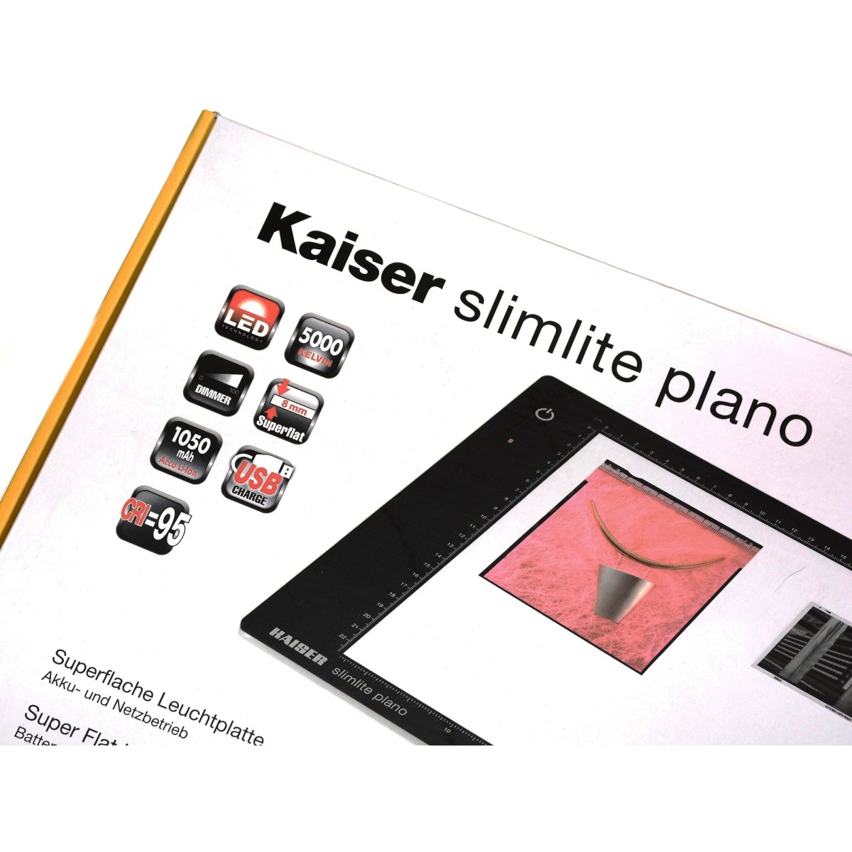 Kaiser Plano Podświetlarka LED do slajdów klisz filmów: 32x22cm - 2454