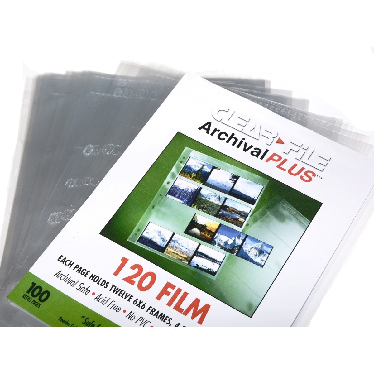 Clearfile Koszulka PP przezroczysta na film 120 6x6 do segregatora - 10szt