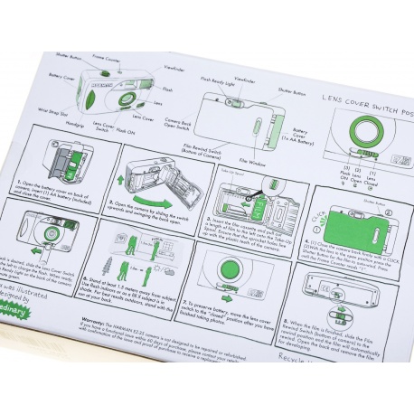 Harman EZ35 aparat małoobrazkowy na film 35mm + HP5 400/36