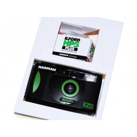 Harman EZ35 aparat małoobrazkowy na film 35mm + HP5 400/36