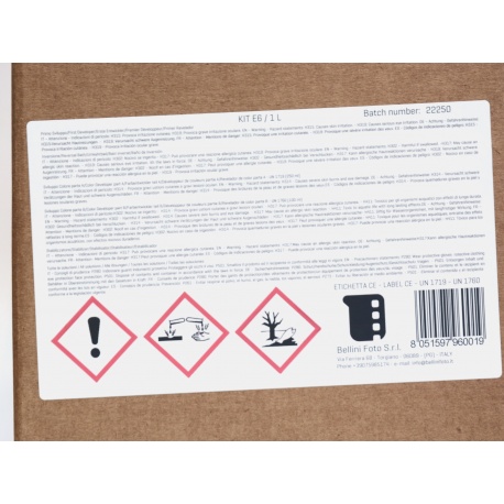 Bellini Zestaw do procesu E6 - do slajdów, na 1 l.