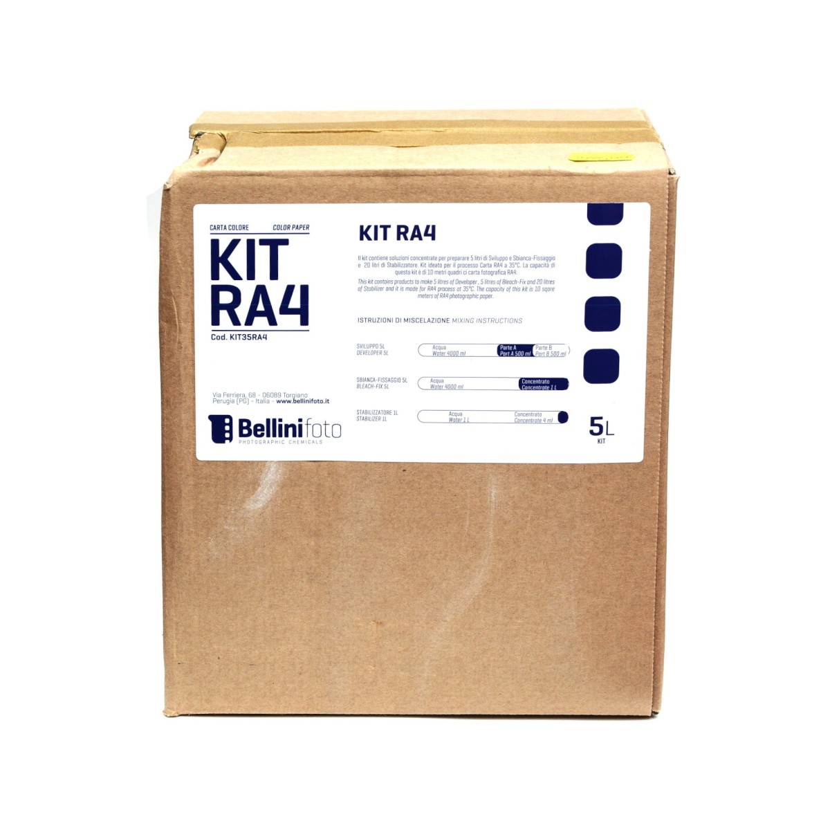 Bellini Zestaw do procesu RA4 na 5 l. do barwnych zdjęć - na zamówienie