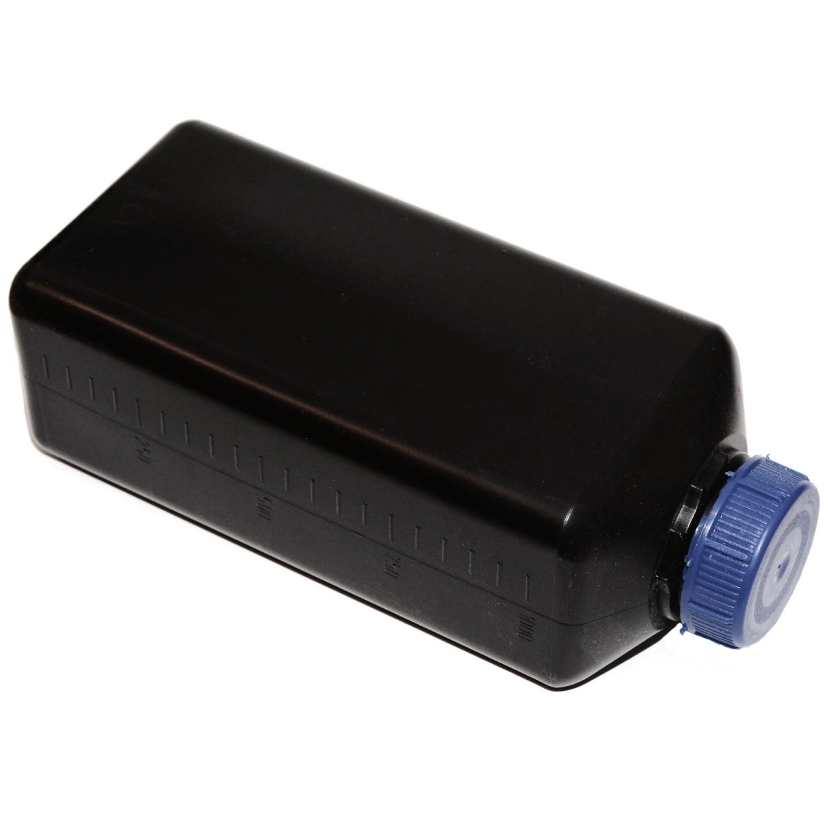 Butelka, pojemnik, miarka, naczynie foto - kolor czarny - pojemność: 1 litr.