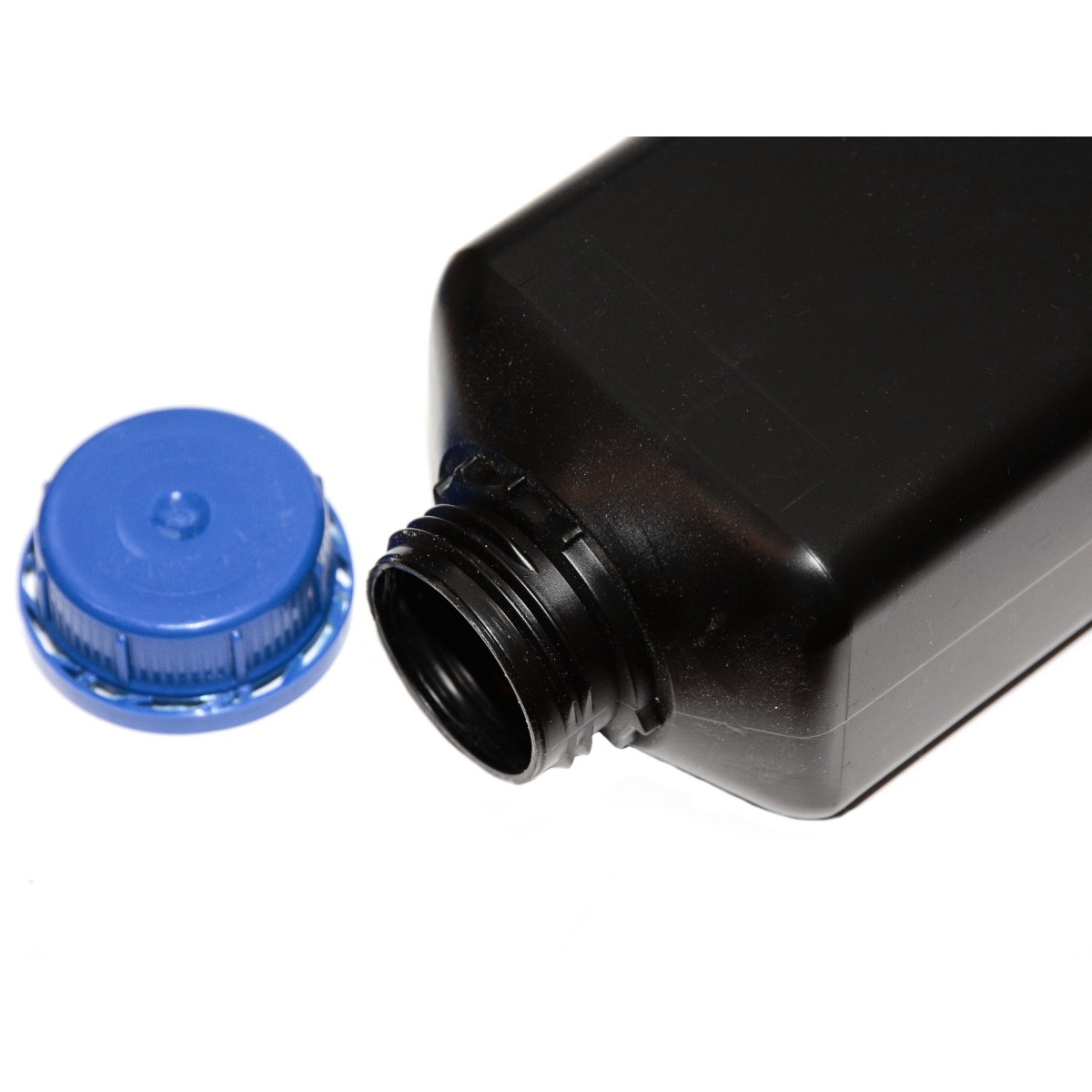 Butelka, pojemnik, miarka, naczynie foto - kolor czarny - pojemność: 1 litr.