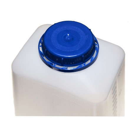 Butelka, pojemnik, naczynie na płyny fotograficzne na 2 litry - mleczne