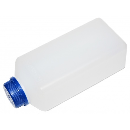 Butelka, pojemnik, naczynie na płyny fotograficzne na 2 litry - mleczne