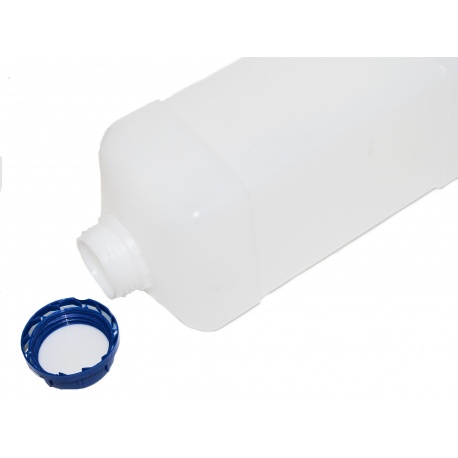 Butelka, pojemnik, naczynie na płyny fotograficzne na 2 litry - mleczne