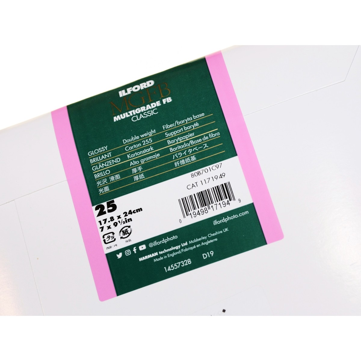 Ilford Multigrade FB Classic 18x24/25 błysk papier baryt