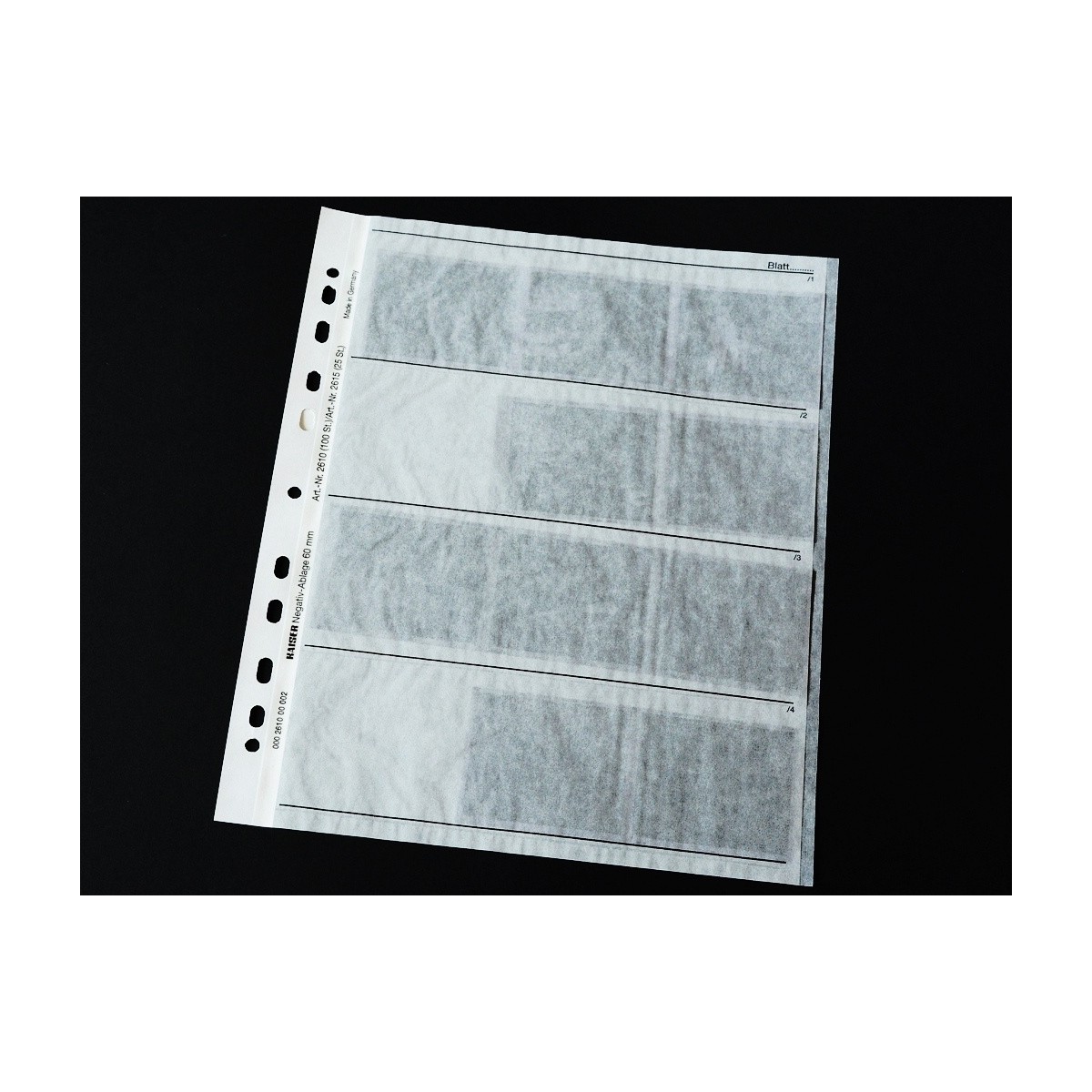 Kaiser Koszulki pergamin na film 120 100 sztuk do błon i klisz