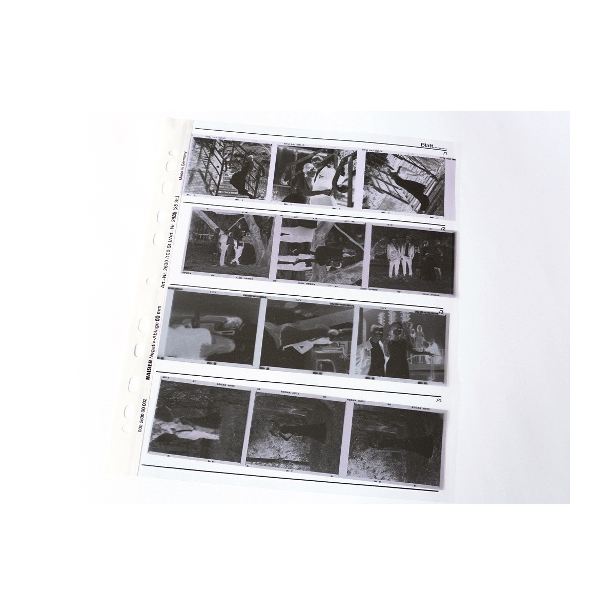 Kaiser Koszulki acetat typ 120 10 sztuk - przezroczysta folia na filmy