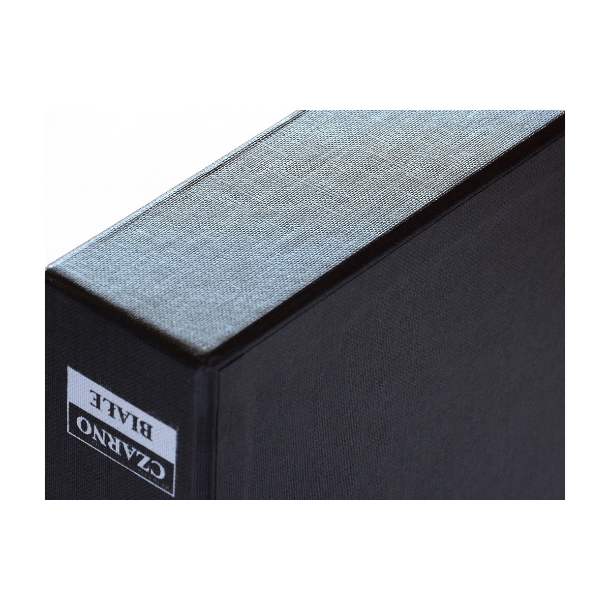 Czarno Białe Futerał do segregatora fotograficznego Z NAPISEM