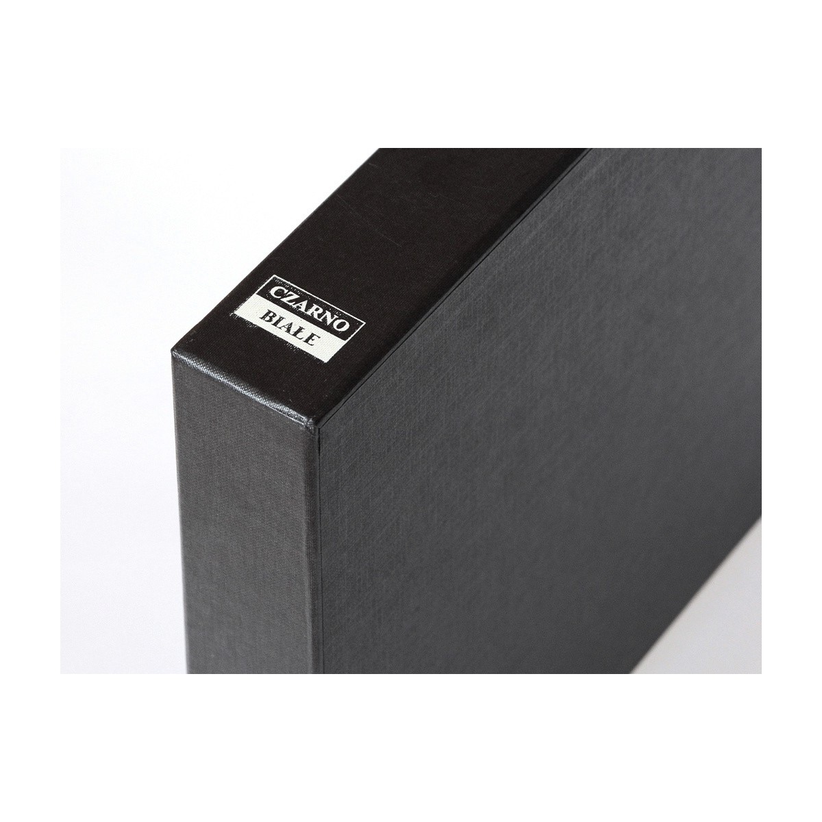 Czarno Białe Futerał do segregatora fotograficznego Z NAPISEM