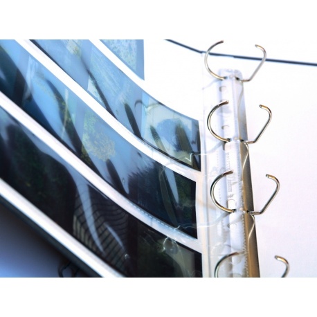 Czarno-Białe Segregator na koszulki i folie fotograficzne Z NAPISEM