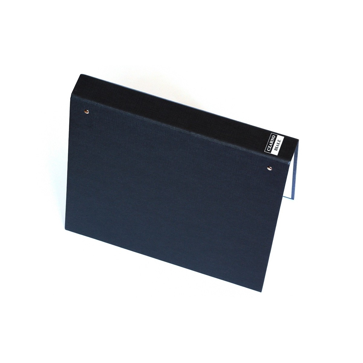 Czarno-Białe Segregator na koszulki i folie fotograficzne Z NAPISEM