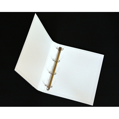 Czarno-Białe Segregator i Futerał na koszulki folie BEZ NAPISU