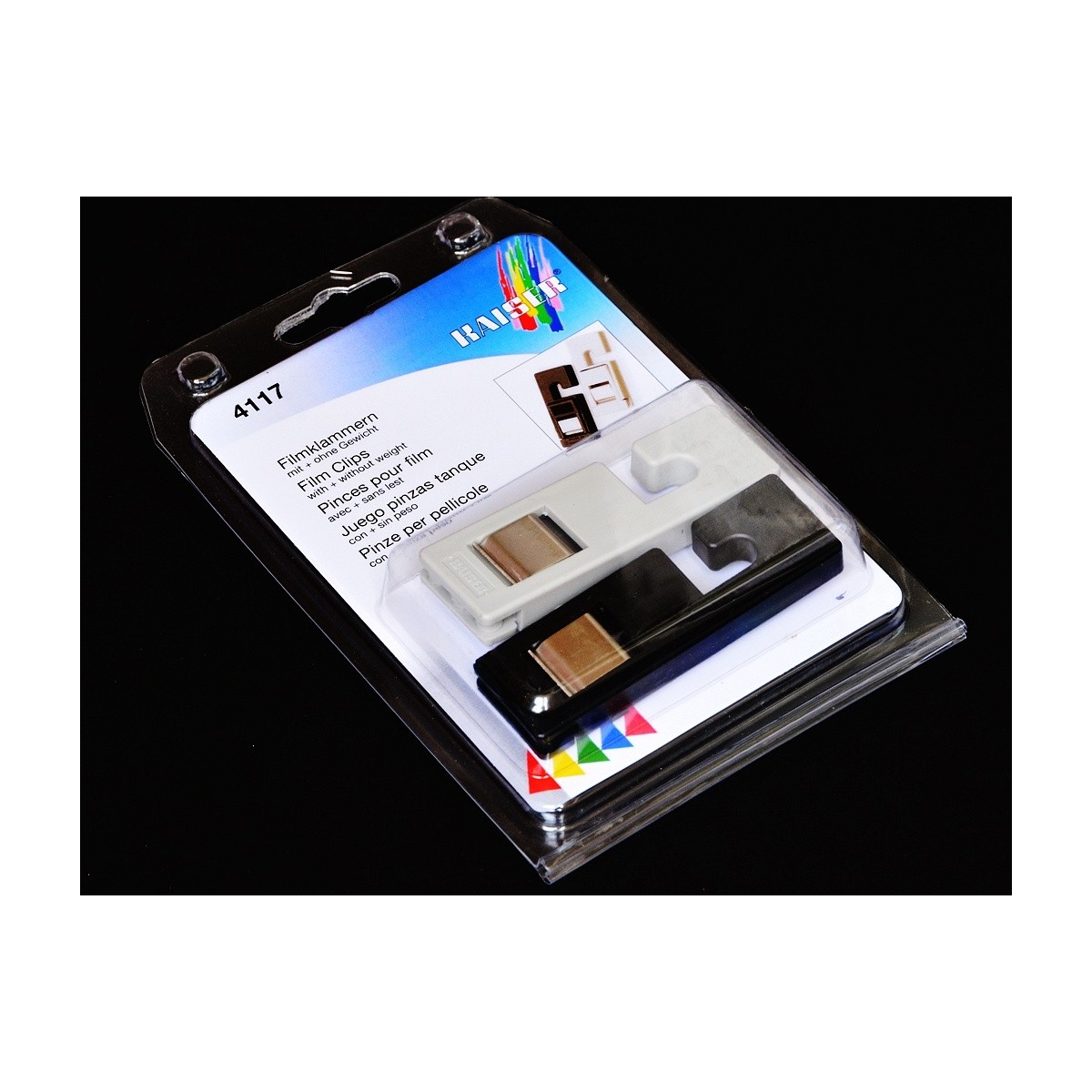 Kaiser Klamerki, wieszaki do suszenia filmów plastik 1 para (4117)