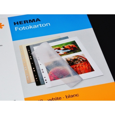 Herma Kartony z nakładką pergam/białe 230x297mm. 25szt (7578)