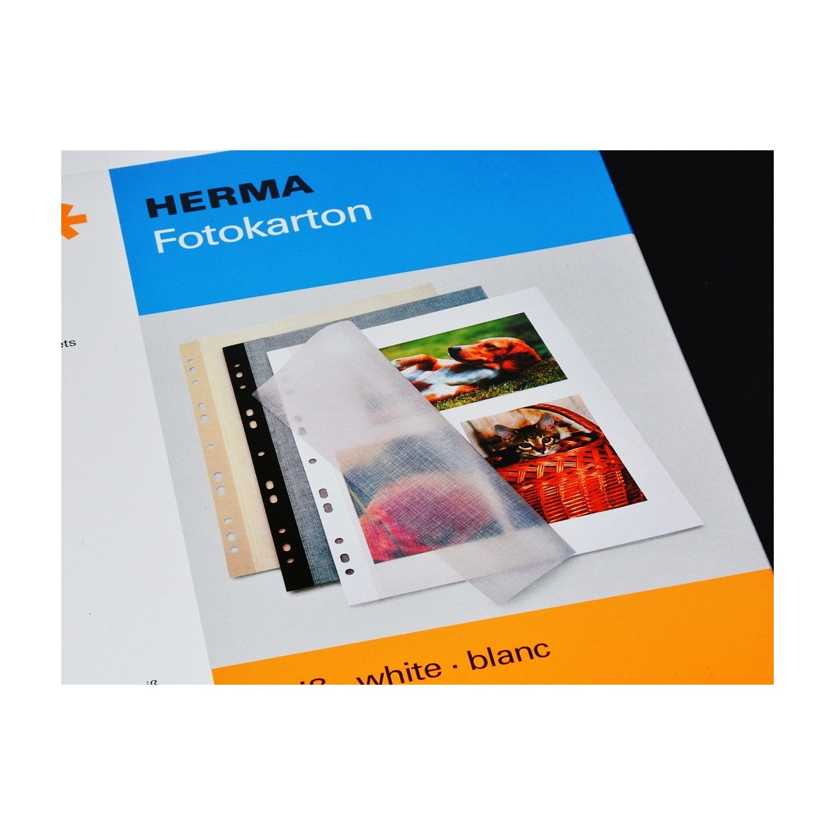 Herma Kartony z nakładką pergam/białe 230x297mm. 25szt (7578)