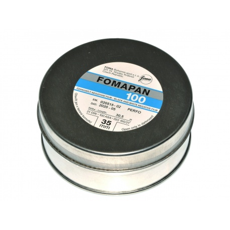 Foma Fomapan 100 30,5 m. film z puszki z metra