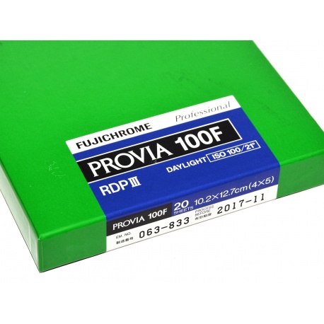 Fujichrome Provia 100F 4x5 cala/20