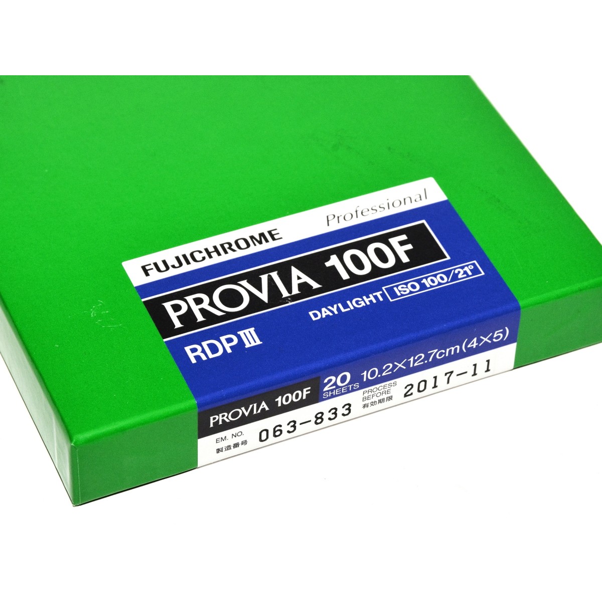 Fujichrome Provia 100F 4x5 cala/20