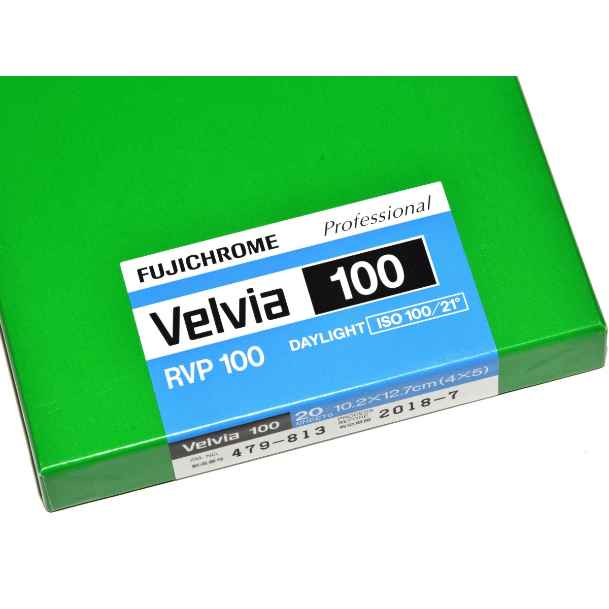 Fuji Fujichrome Velvia 100 4x5 cala 20szt. błona wielkoformatowa