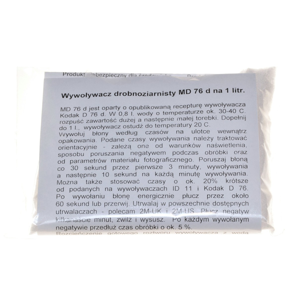 2M Wywoływacz miękki MD23 na 1 litr do filmu czarno-białego