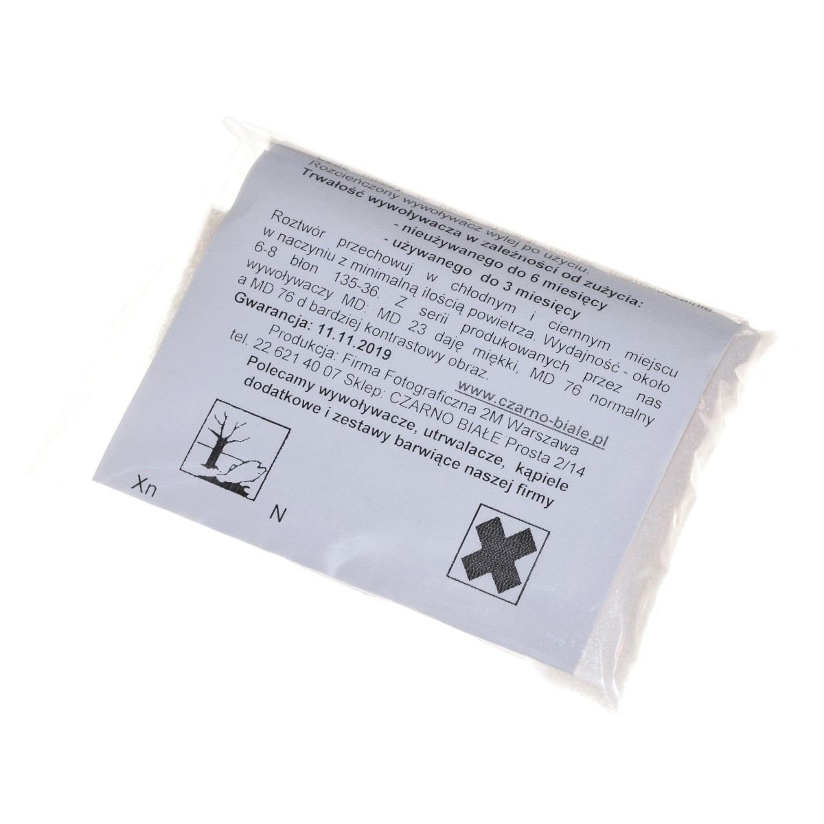 2M Wywoływacz kontrastowy MD76d na 1 litr do obróbki filmów