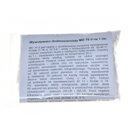 2M Wywoływacz kontrastowy MD76d na 1 litr do obróbki filmów