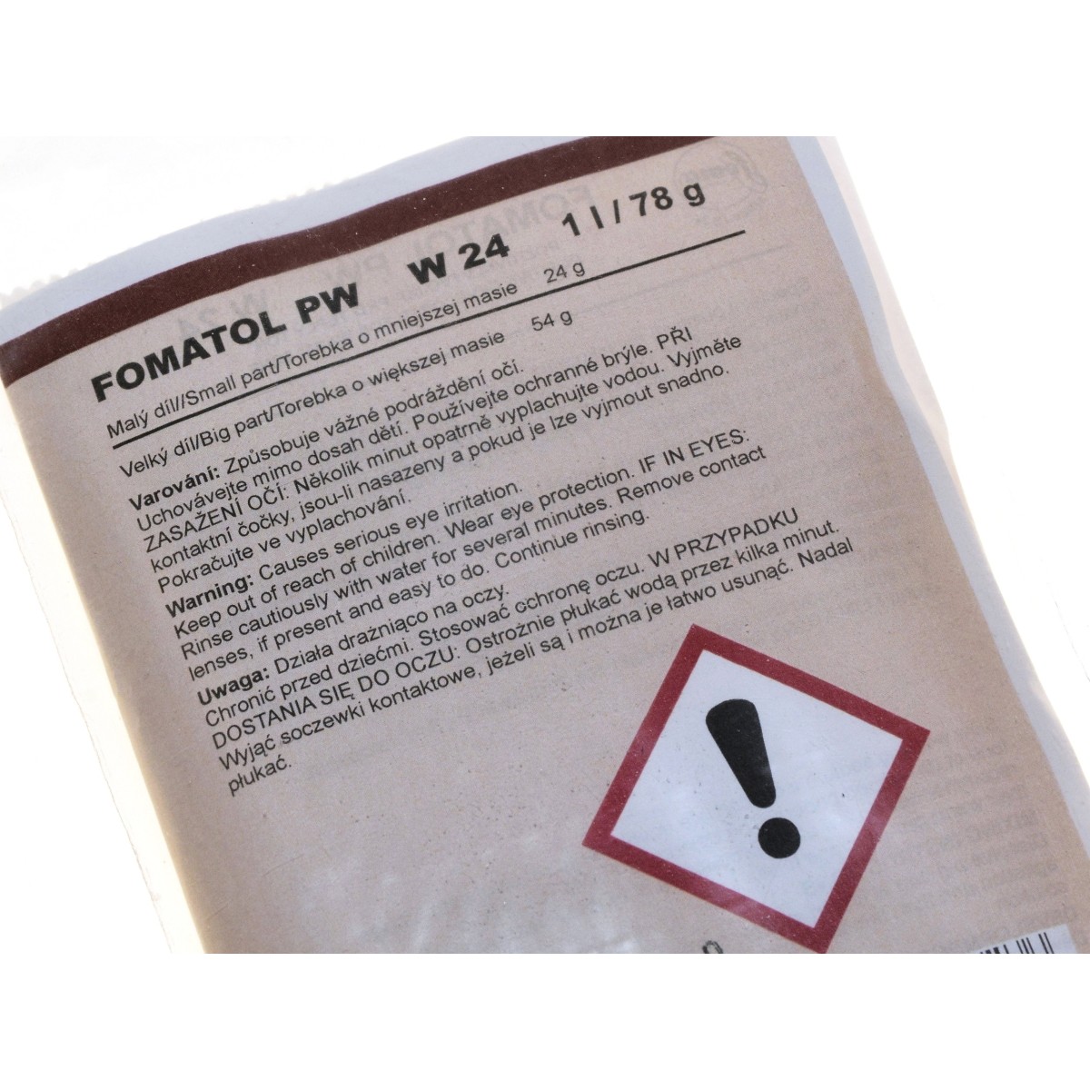 Fomatol PW W24 na 1 litr - ciepłotonowy do papierów