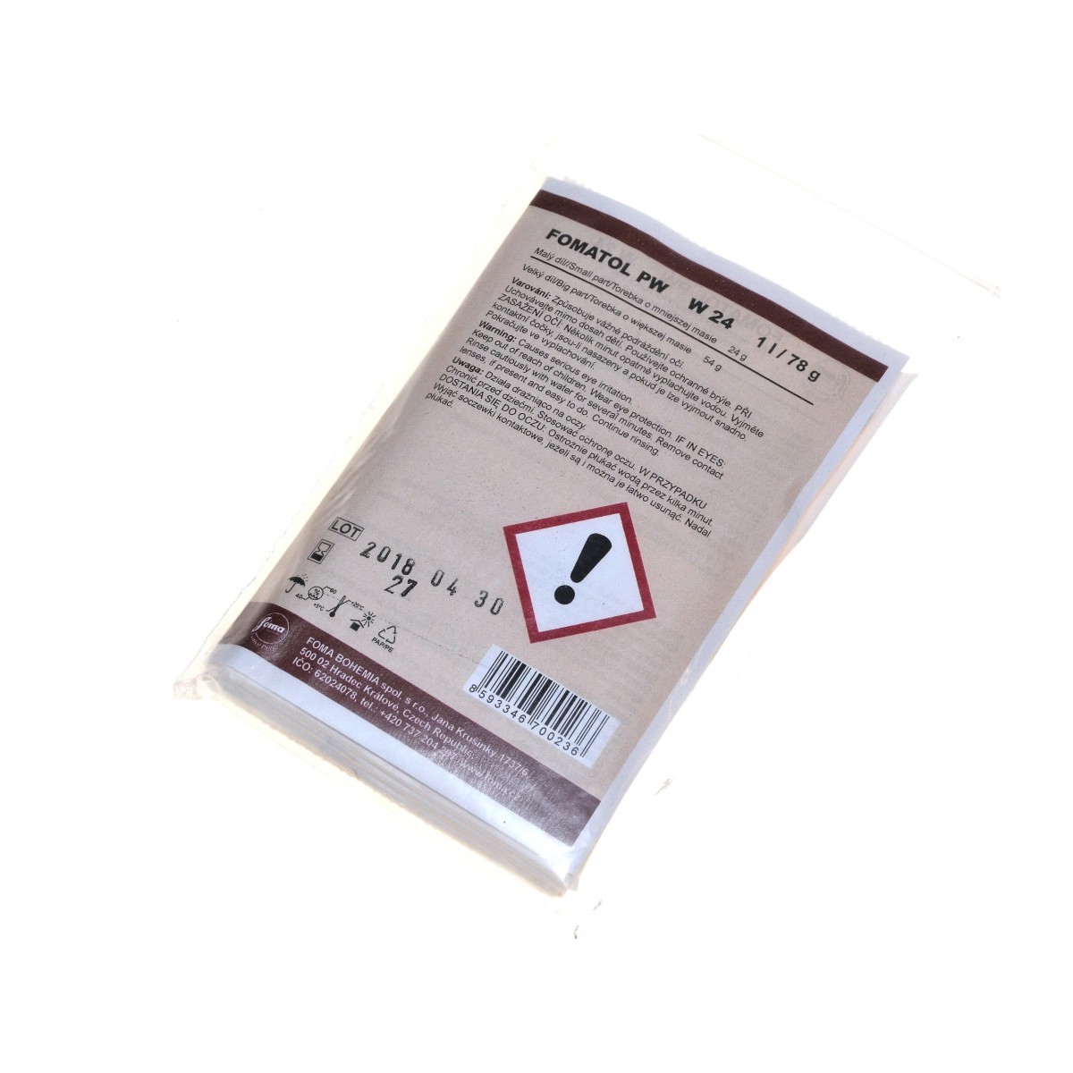 Fomatol PW W24 na 1 litr - ciepłotonowy do papierów