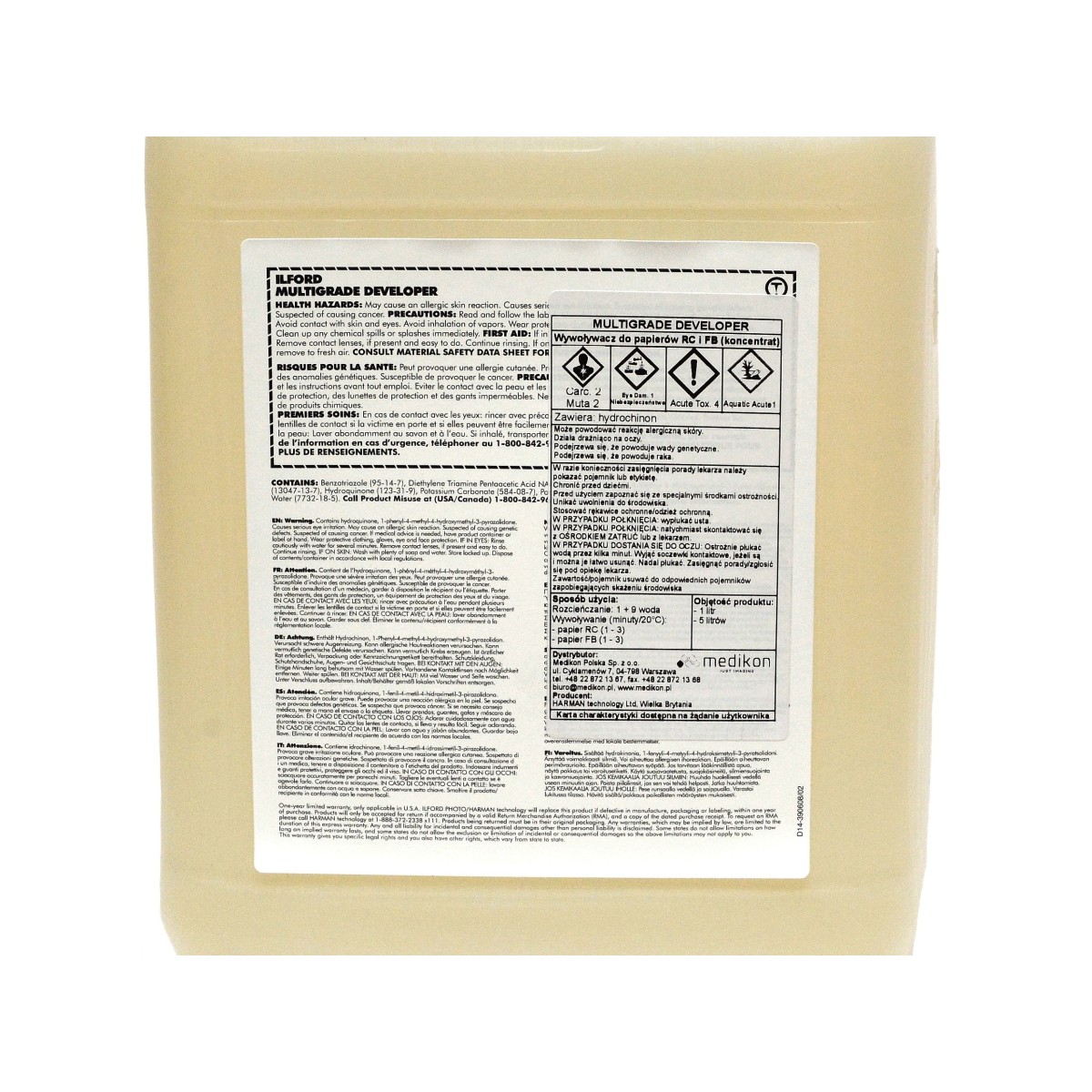 Ilford Multigrade 5 litrów wywoływacz pozytywowy NA ZAMÓWIENIE