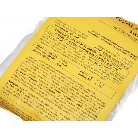 2M-UK Utrwalacz kwaśny uniwersalny na 5 litrów do ciemni foto