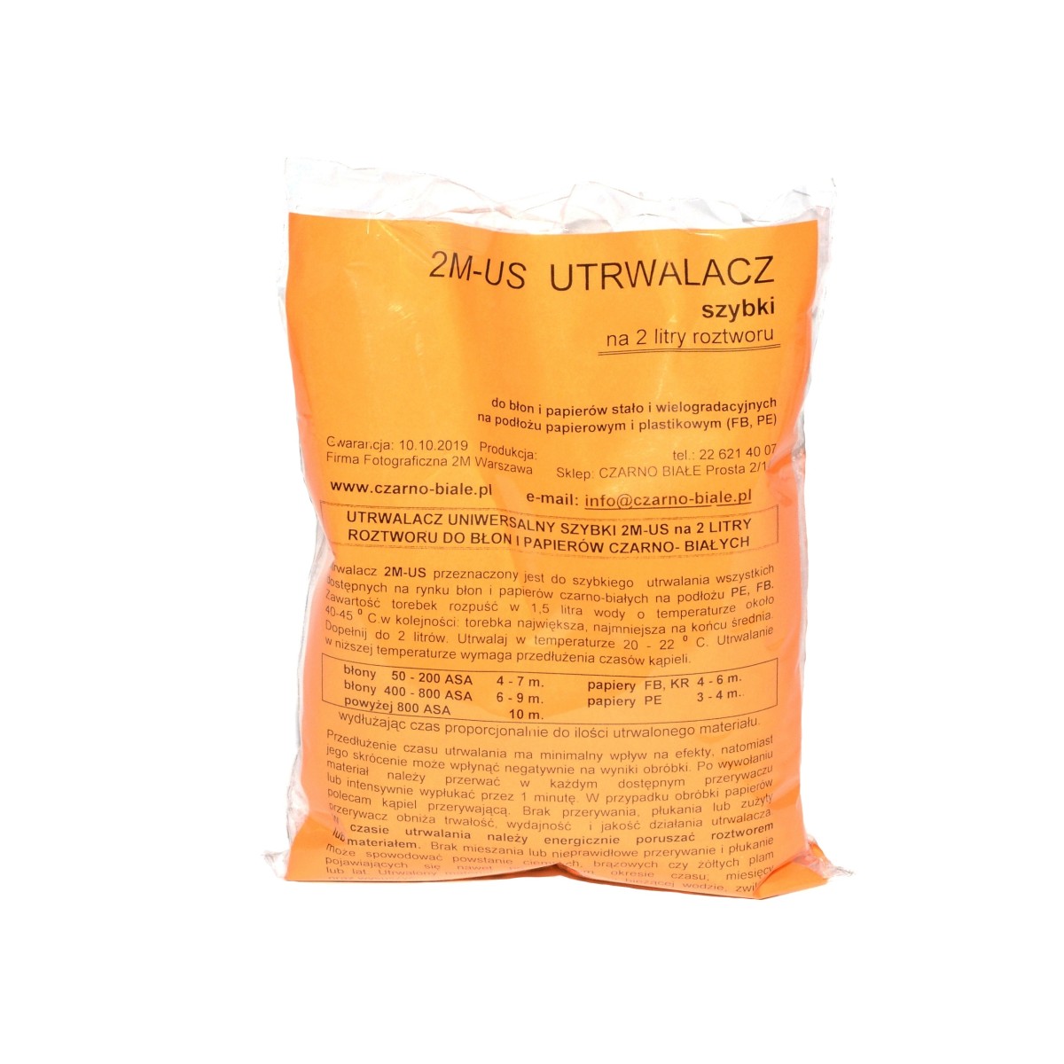 2M-US Utrwalacz szybki uniwersalny na 2 litry do klisz i zdjęć