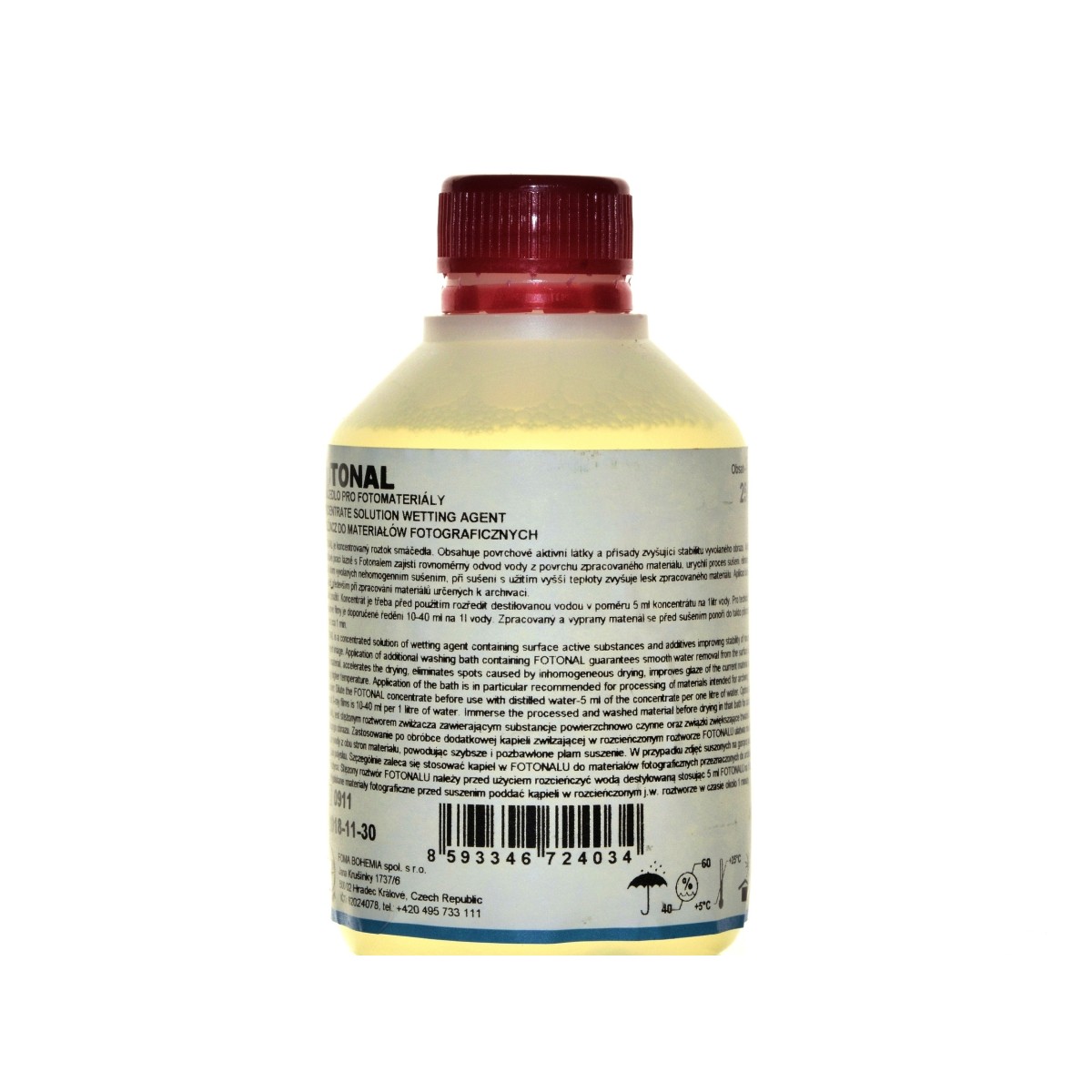 Fotonal Zwilżacz uniwersalny 250 ml - antistatik, kąpiel zwilżająca