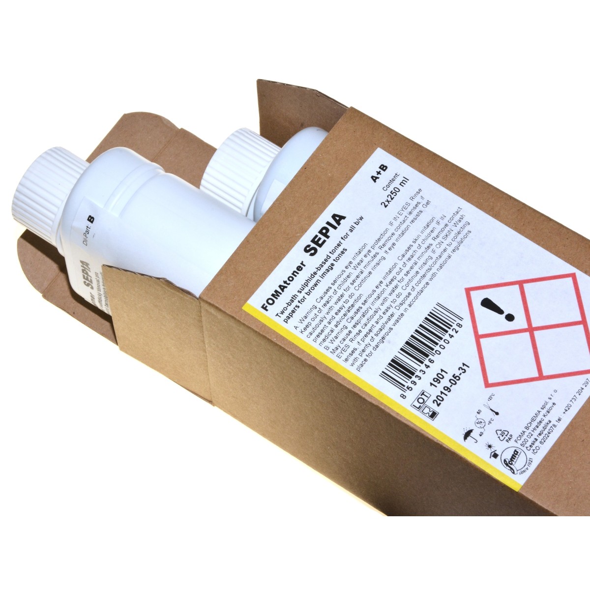 Fomatoner Sepia 2x250 ml. do sepiowania odbitek czarno-białych