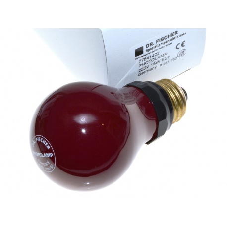 Dr Fischer Żarówka ciemniowa czerwona 15 W do zdjęć i odbitek