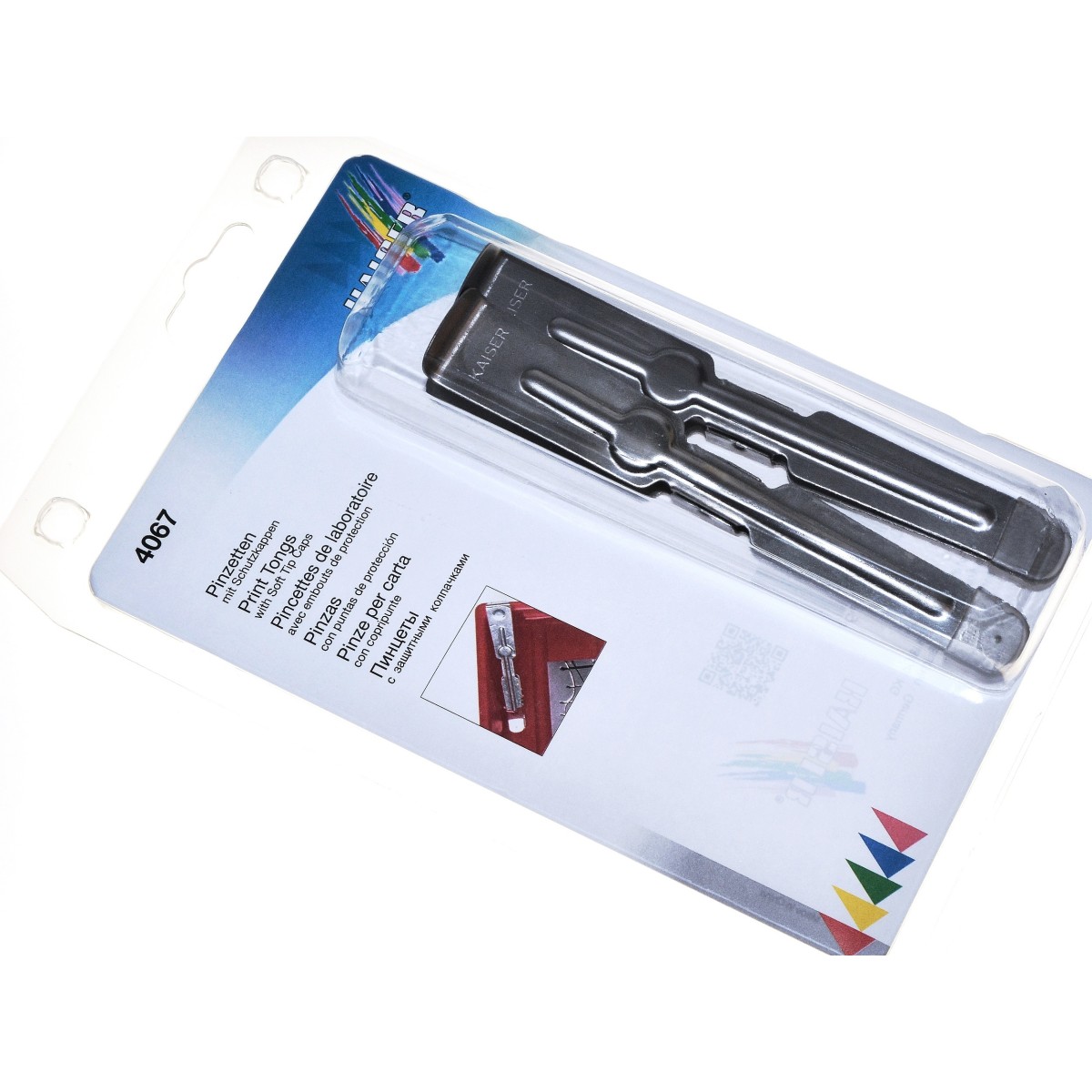 Kaiser Szczypce metalowe z nasadkami gumowymi - 2 szt (4067) do odbitek