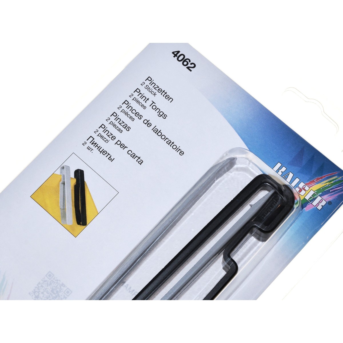 Kaiser Szczypce plastikowe 2 szt (4062) do wywoływania zdjęć do ciemni