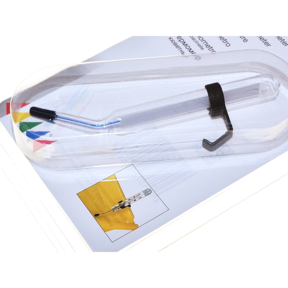 Kaiser Termometr szklany kątowy +/- 1 C -5+50 C (4083) do koreksu i kuwety