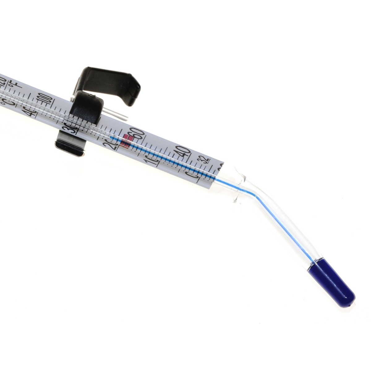 Kaiser Termometr szklany kątowy +/- 1 C -5+50 C (4083) do koreksu i kuwety