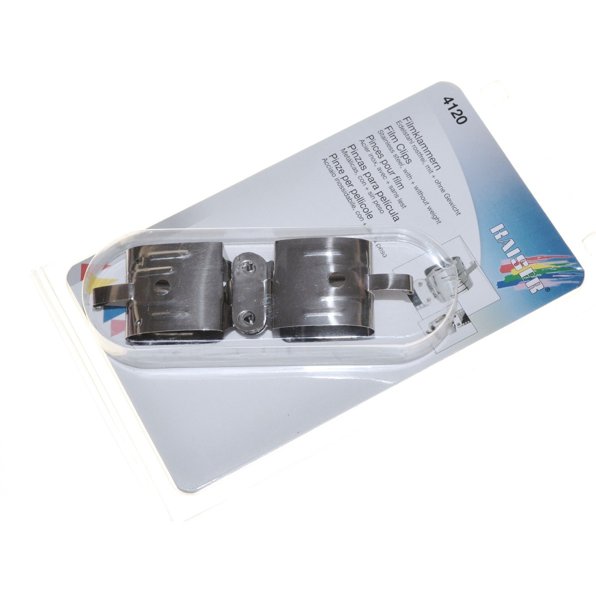 Kaiser Klamerki do suszenia, metal - 1 para (4120) do filmów i błon